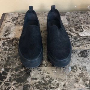 H&M black platform flats